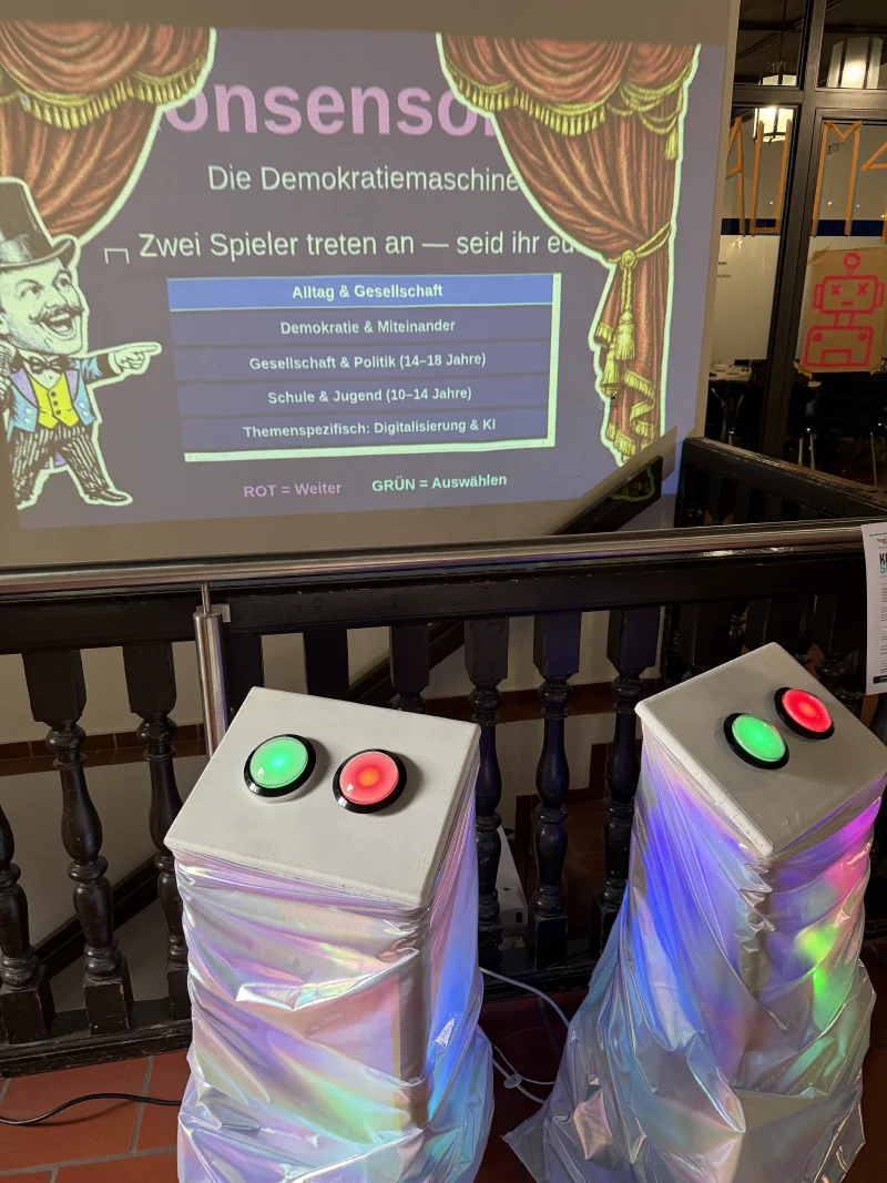 Konsensomat Stationen mit Kategorieauswahl