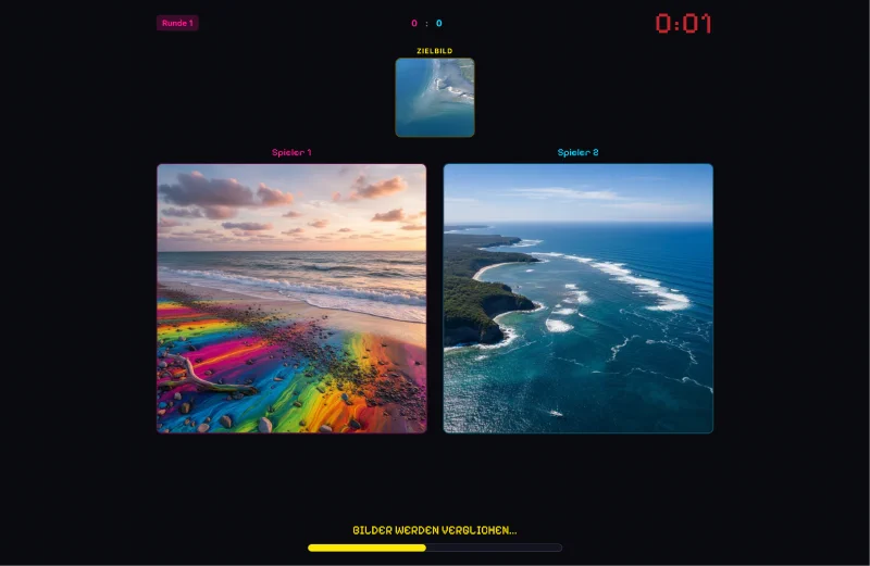 KI-generierte Bilder werden verglichen