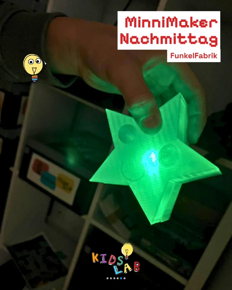 MinniMaker Leuchtstern aus dem 3D-Drucker