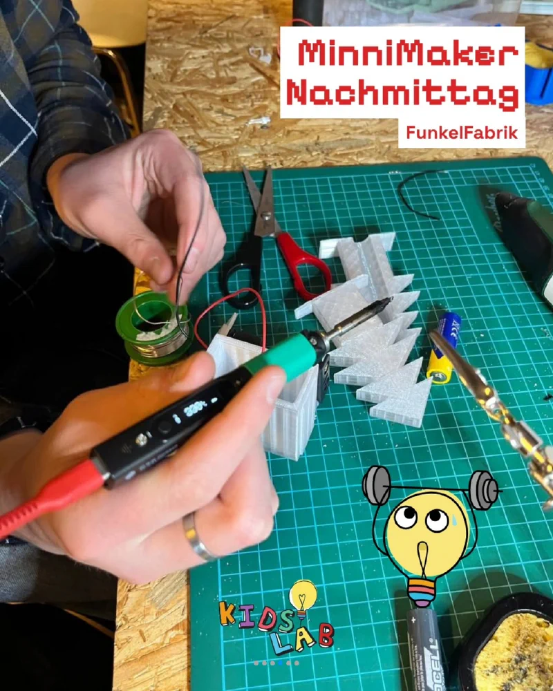 MinniMaker Löten in der Werkstatt