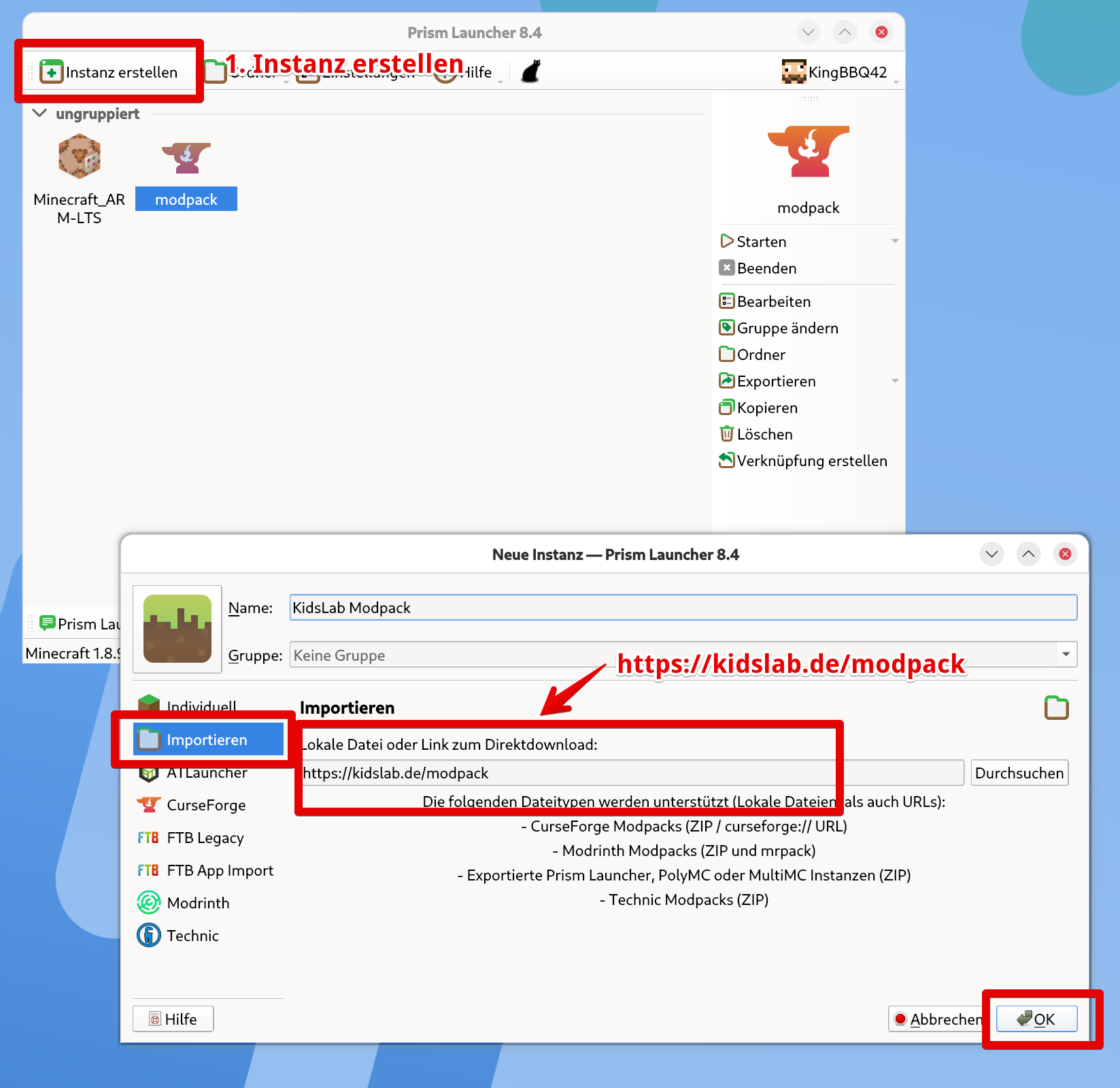 Minecraft Prism Launcher
