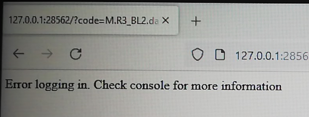 Fehlermeldung: Error Logging in
