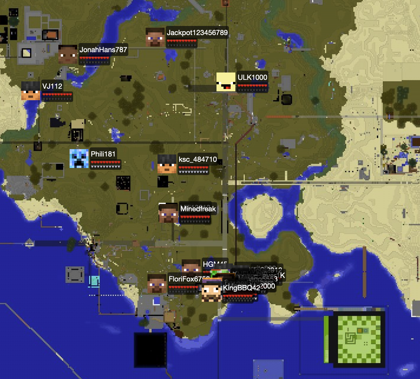 Übersichtskarte von TurtleCity