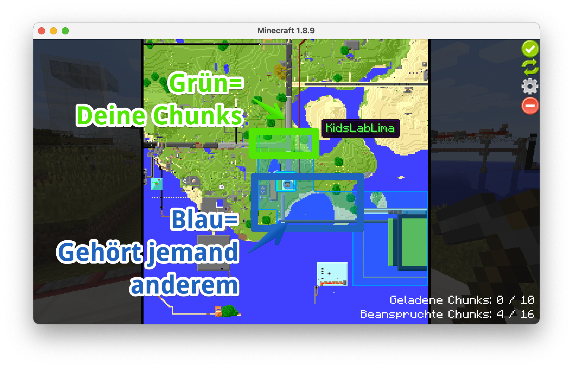 Übersicht der Chunks und der Inhaber