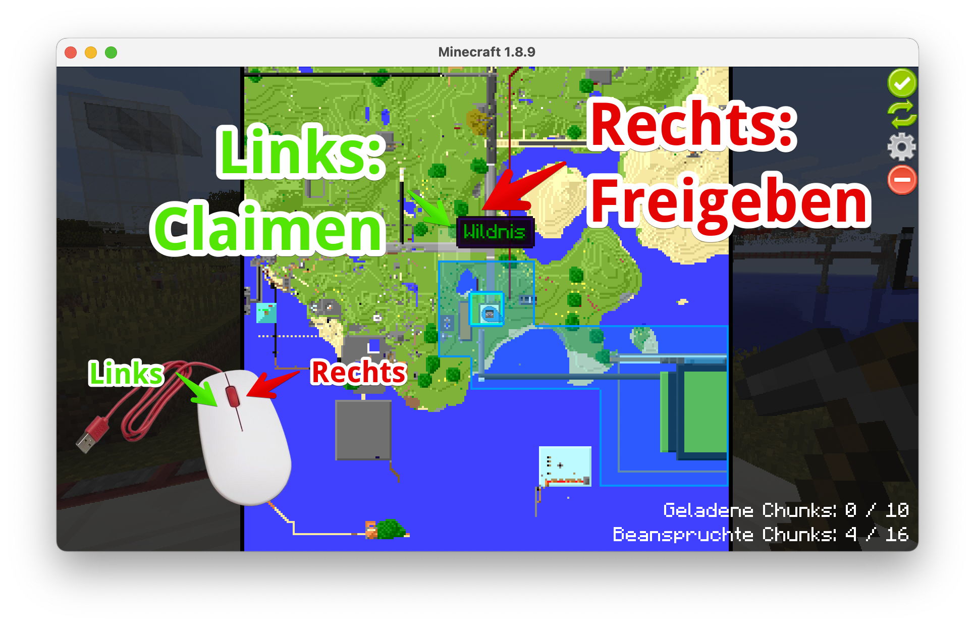 Claimen und freigeben von Chunks