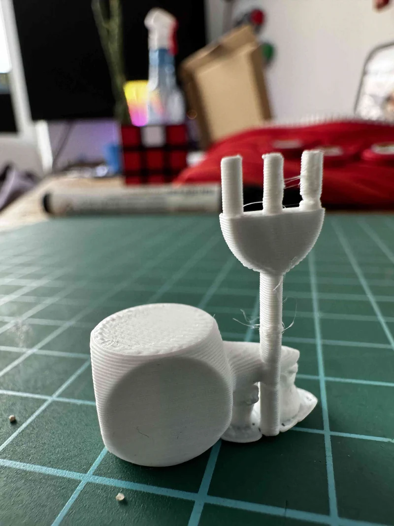 Schachfiguren auf dem Druckbett