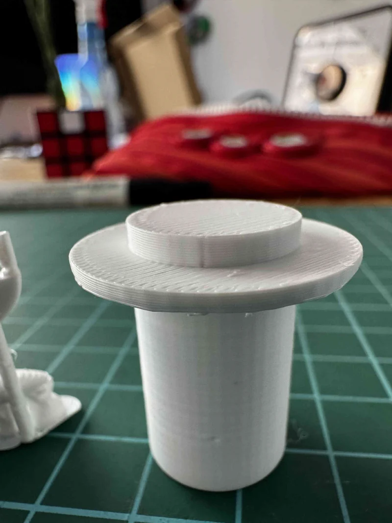 Details der gedruckten Schachfiguren